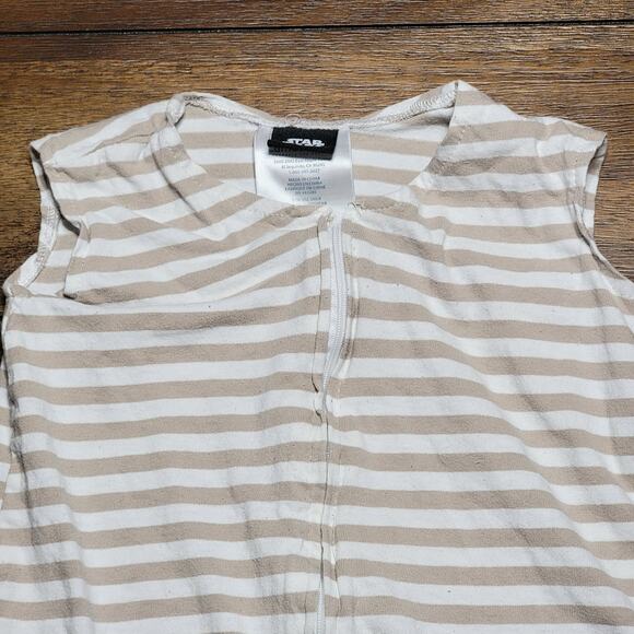 Lambs & Ivy Star Wars Tan & White Stripe Grogu Nao Sack - Medium (6-12M) - Picture 2 of 7